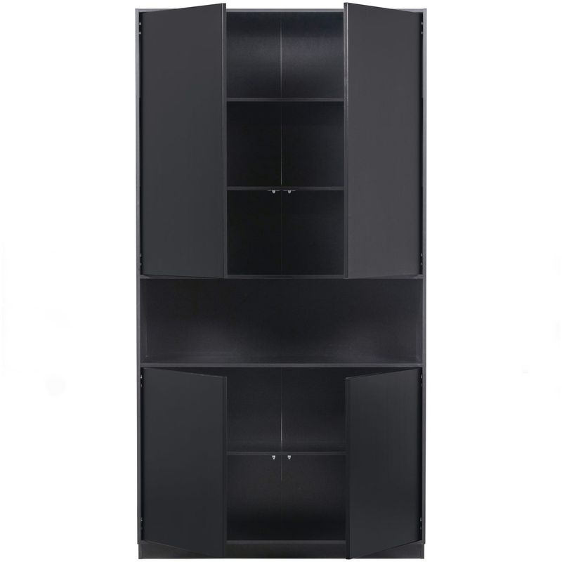 WOOOD FINCA Förvaringsskåp 110 cm Djup Svart