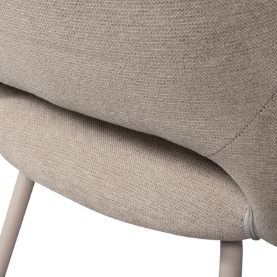 WOOOD Jenny Matstol i Vävd Tyg - Naturell 2 st