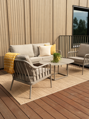 Brafab Coleville 3-sits soffa - Khaki/Burlap Beige