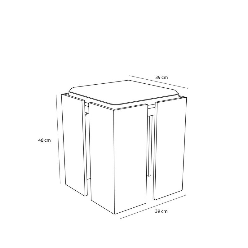 Hübsch Forma pall sand/natur 39 x 39 x H46 cm