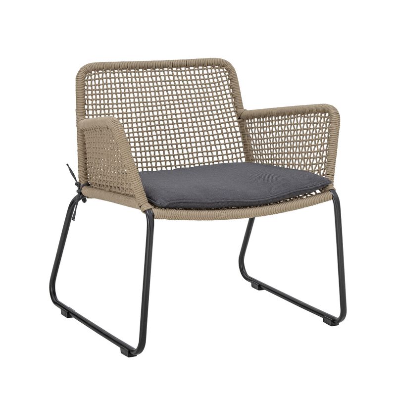 Bloomingville Mundo Loungestol, Brun, Metall