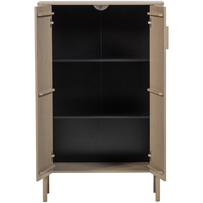 WOOOD Gunnar 2-Dörrars Skåp i Furu - Mud