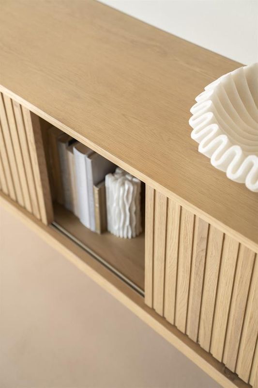 Eleonora TV-bänk Milo 180 cm - Natur Natur