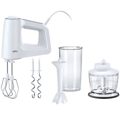 BRAUN Elvisp 500w + Tillbehör Vit HM3135WH