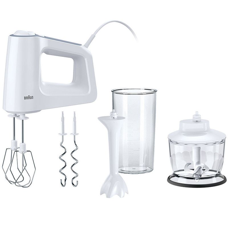 BRAUN Elvisp 500w + Tillbehör Vit HM3135WH