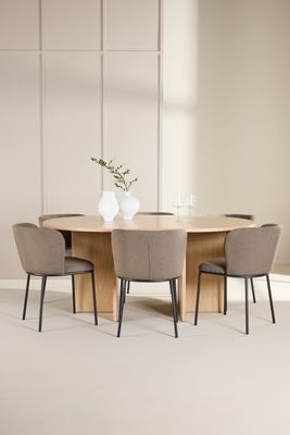 Venture Home Matbord Strada med Edina Stol