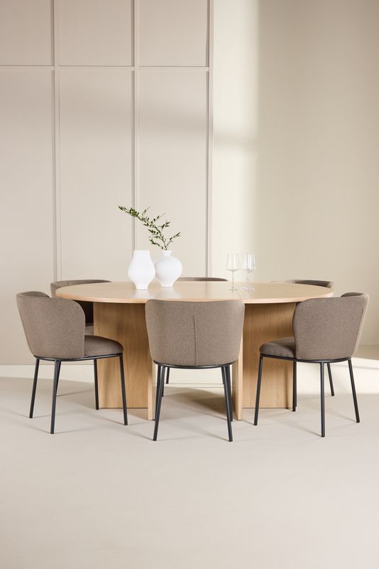 Venture Home Matbord Strada med Edina Stol