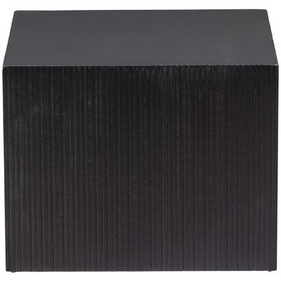 WOOOD SANNE Kvadratiska Svarta Sidobord - Set om 2