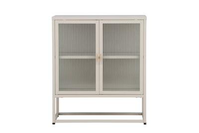 Venture Home Garis skåp i beige med glasdörrar