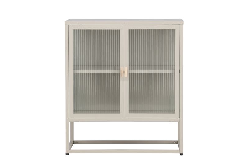 Venture Home Garis skåp i beige med glasdörrar