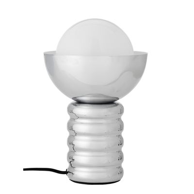 Bloomingville Spike Bordslampa, Silver, Metall, Ø20xH32 cm