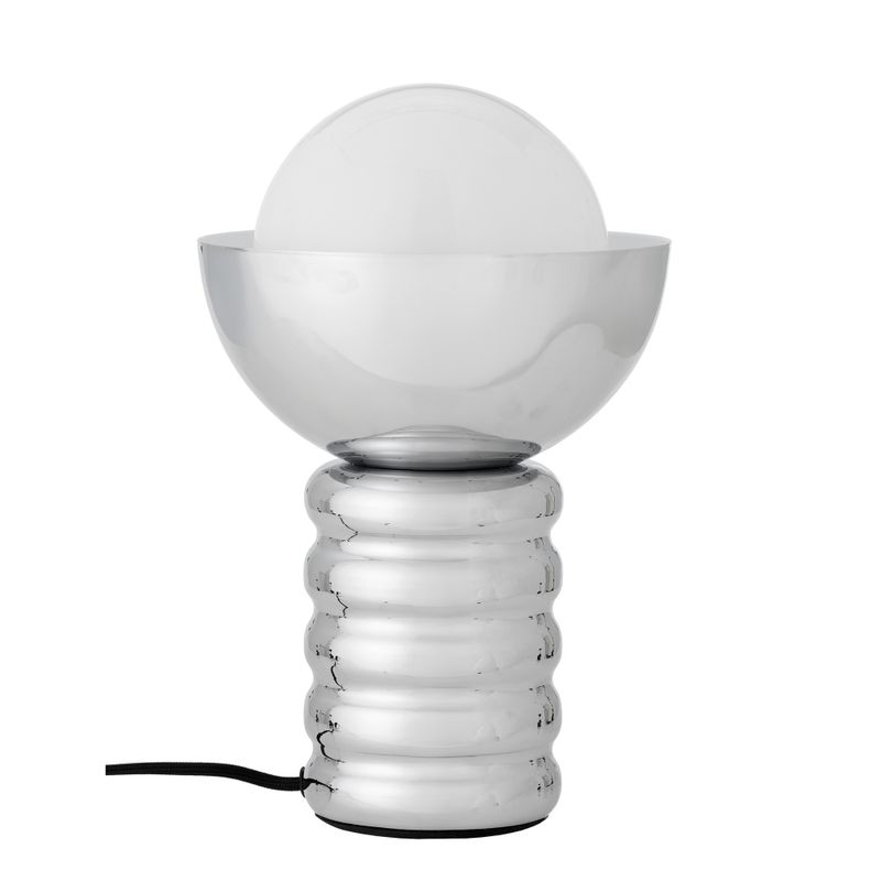 Bloomingville Spike Bordslampa, Silver, Metall, Ø20xH32 cm