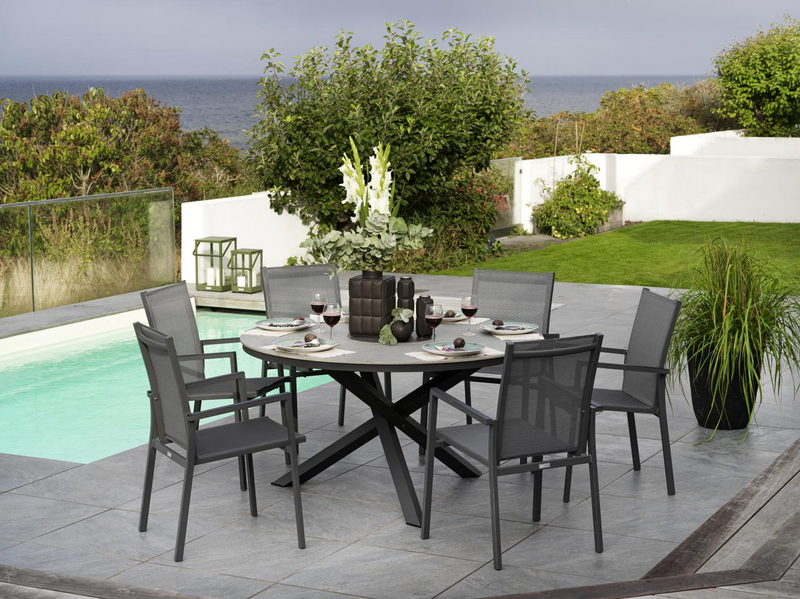 Brafab Kenora matbord 130 cm antracit