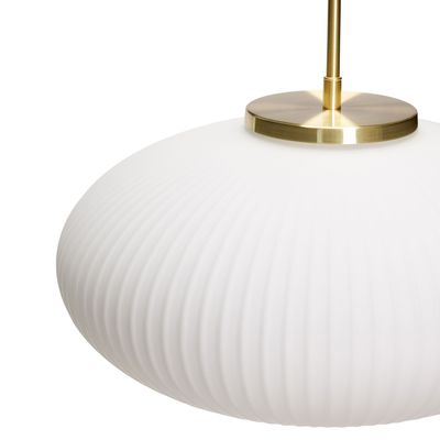 Hübsch Serene Pendant Ellipse Vit ø40xh38cm, E27