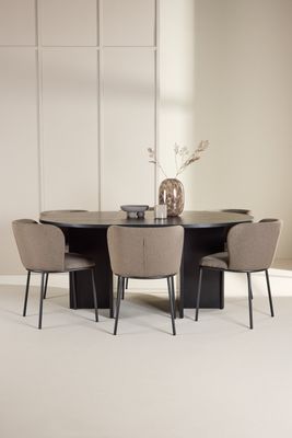 Venture Home Matbord Strada med Edina Stol