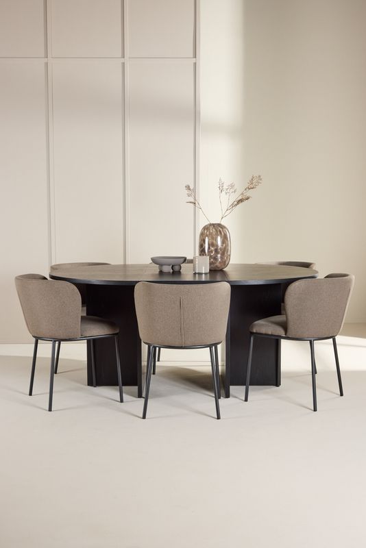 Venture Home Matbord Strada med Edina Stol