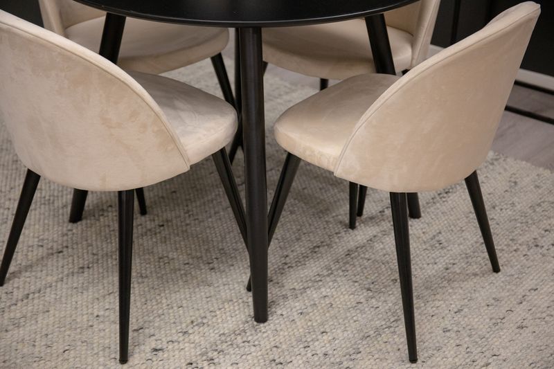 Venture Home Matgrupp Plaza med stolar Velvet