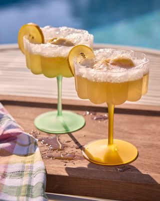 Affari of Sweden LILLIE Cocktail/dessertglas, Gul 4-pack