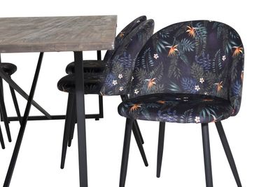 Venture Home Padang,Velvet Rektangulär Matgrupp