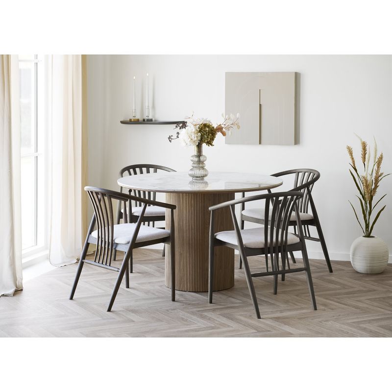 House Nordic Athens Matbord Vit/Brun
