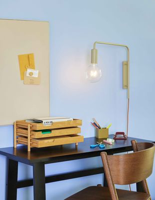 Hübsch Poke skrivbord svart 100 x 45 x H75 cm