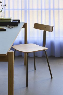 Hübsch Hock matstol natur/grön 44 x 48 x H78 cm