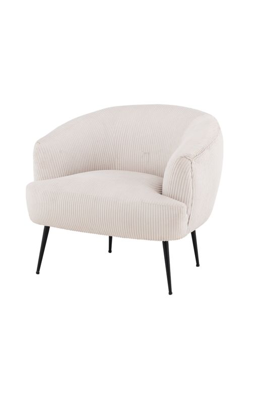 Venture Home Derry Fåtölj i Beige Sammet