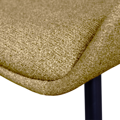 WOOOD Parade Matstol i Senapsgul Melangetextil 2 st