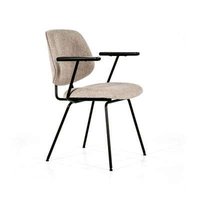 Eleonora Stol Lynn med Armstöd - Beige Fletcher