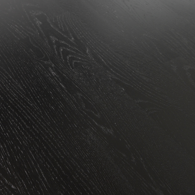 WOOOD Arthur Ovalt Matbord med H-ben i Svart Ek