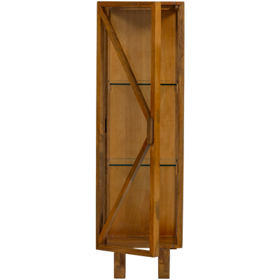 WOOOD Kella Vitrinskåp En Dörr Mango Natur