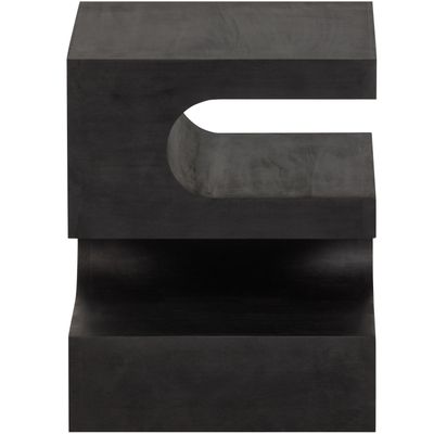 WOOOD TOMA Sidobord i Svart Mangoträ