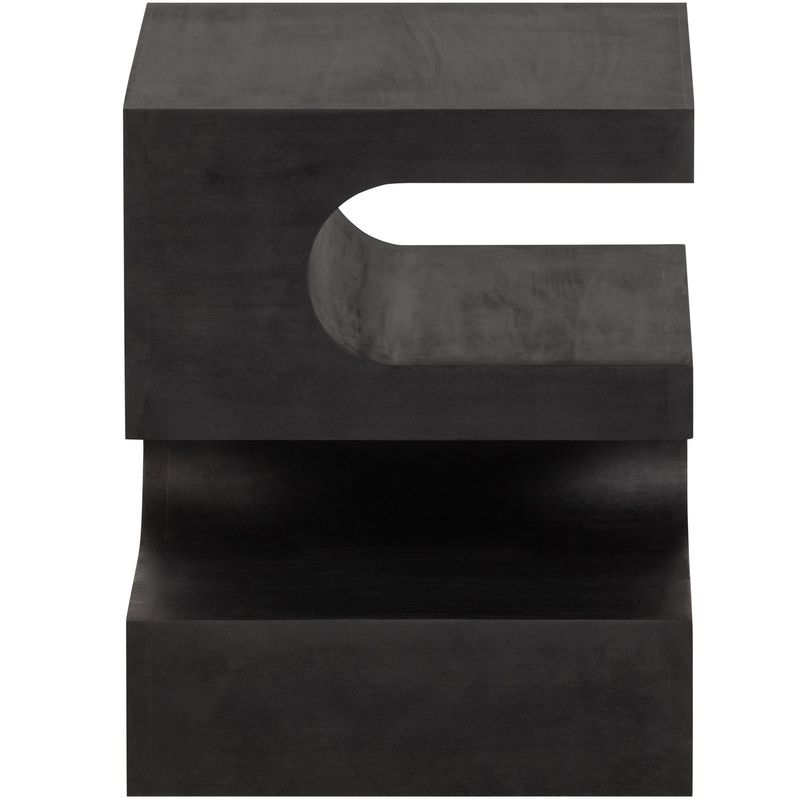 WOOOD TOMA Sidobord i Svart Mangoträ