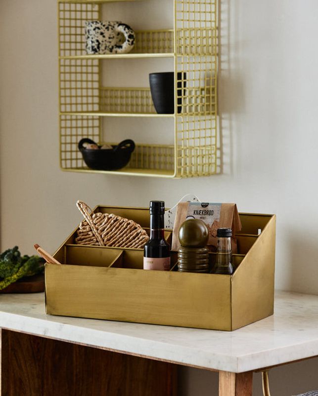 Nordal ADASI Förvaring, 6 fack - Gyllene Yta