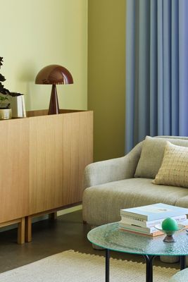 Hübsch Mush Bordslampa Hög Brun