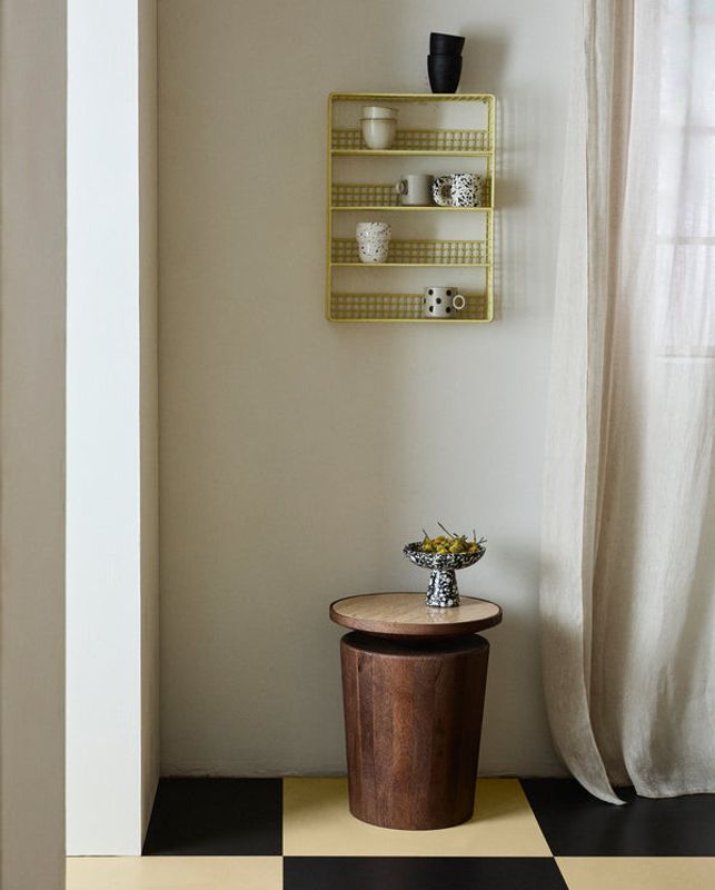 Nordal KWANDO Sidobord med Travertinskiva - Natur