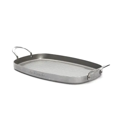 De Buyer Mineral B grillplatta 2 handtag 38x26 cm