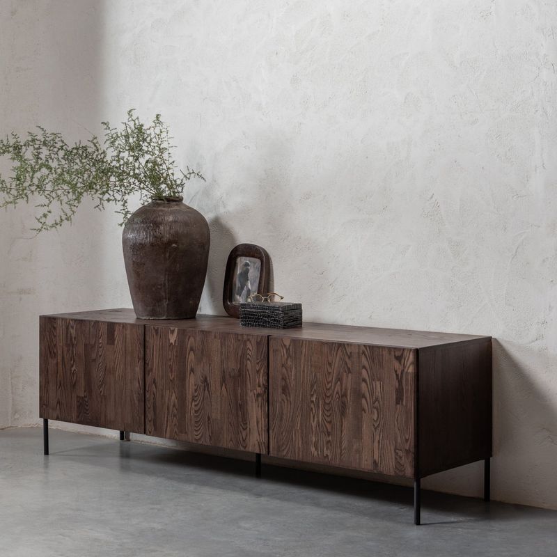 WOOOD Bono TV-bänk i ask brun