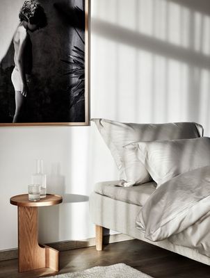 Høie Elegance påslakanset beige 220x220 cm 3 delar
