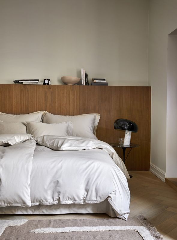 Høie Elegance påslakanset beige 220x220 cm 3 delar