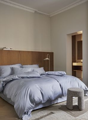 Høie Elegance påslakanset zenblå 150x210 cm 2 delar