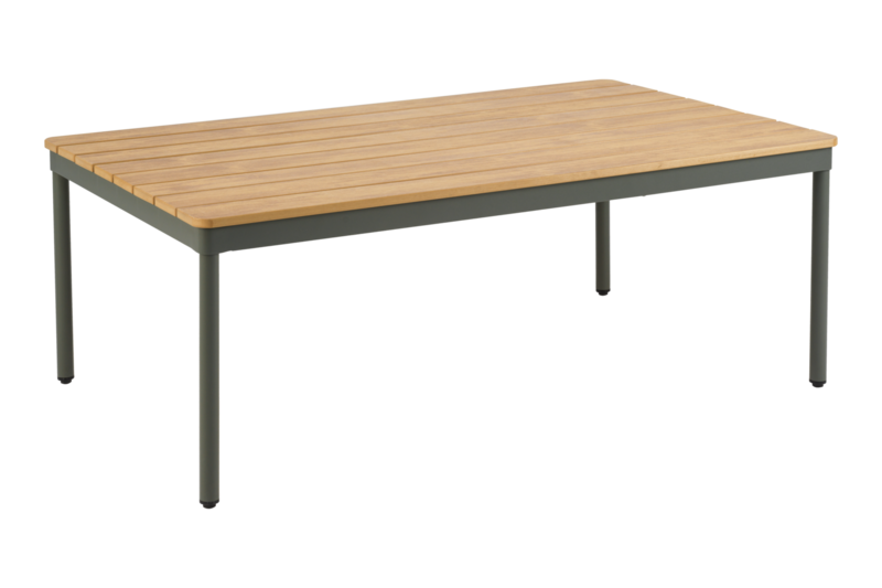 Brafab Reno Soffbord 70x110 cm Nordic Green/Natural Wood