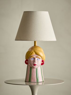 Bloomingville Miss Jody Bordslampa, Flerfärgad, Stengods, Ø24xH41 cm