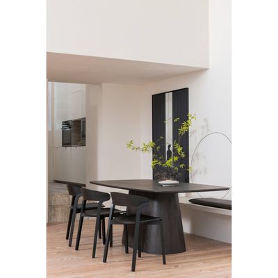 WOOOD CRAS Matstol i Svart Essensfineer 2 st