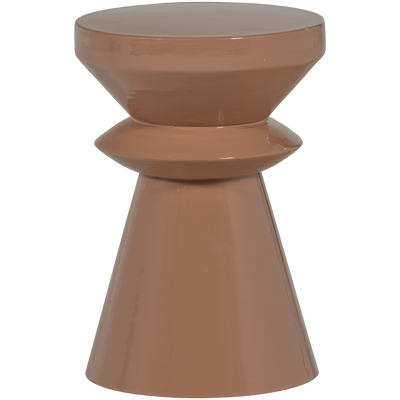 WOOOD FEDDE Sidobord Metall i Gammalrosa