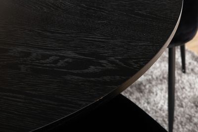 Venture Home Bianca & Polar Runt Matbord ⌀110 Svart + 4 st Matstolar Svart