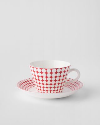 Gustavsbergs Porslinsfabrik Eva kaffekopp med fat konisk
