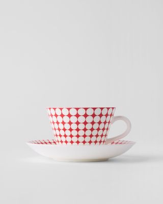 Gustavsbergs Porslinsfabrik Eva kaffekopp med fat konisk