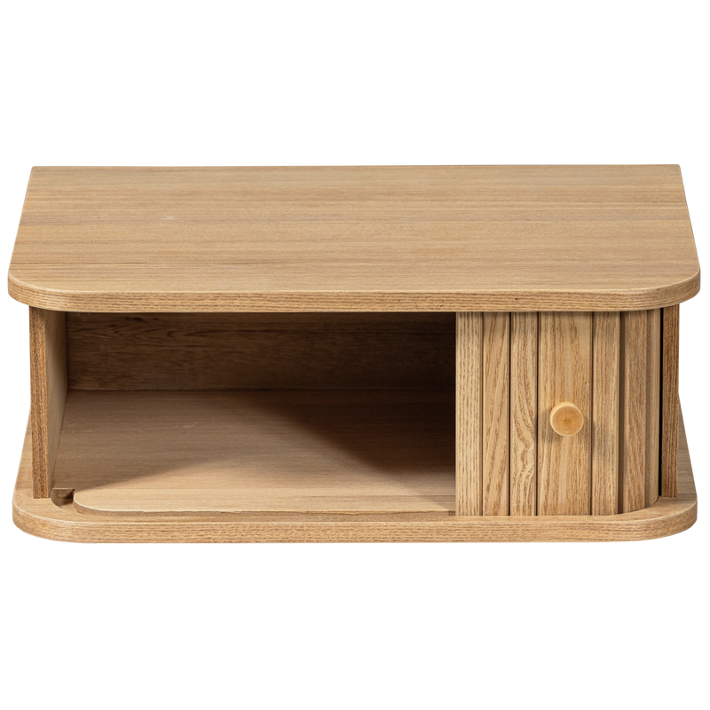 WOOOD Jena Väggmonterat Sängbord Natur