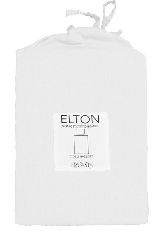 Redlunds Elton Påslakanset Vit 150x210 50x60 cm